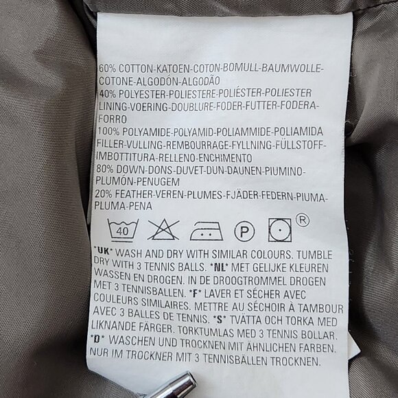 Levis Red Tab Puffer Vest Mens Medium Tan Mountain Outdoor Zip Down Feather - Picture 13 of 13